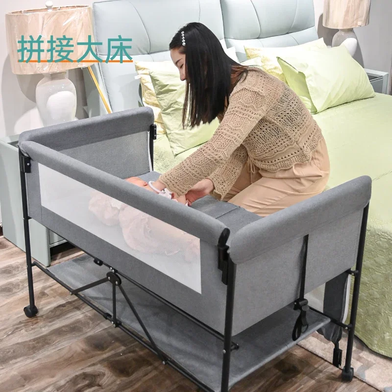 New Portable Baby Crib – Movable Multi-Function Newborn Cradle, Foldable Sleeping Bed, Travel Basket, and Play Bed for Babies