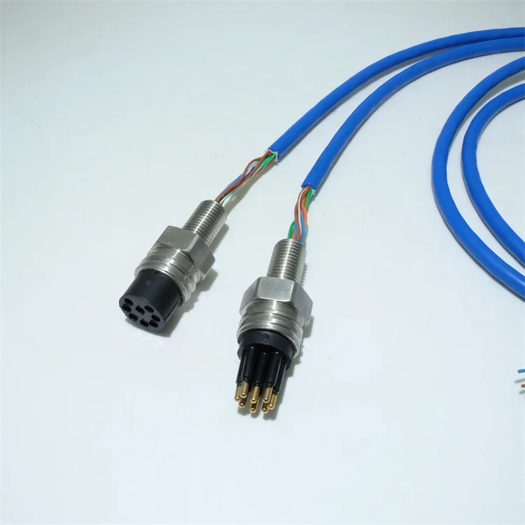 Rov Tether Cable Subconn Subaquático Rov Tether Cable Deap 8 Pinos DBH8F DBH8MSea Seacon Conectores Plugáveis Subaquáticos