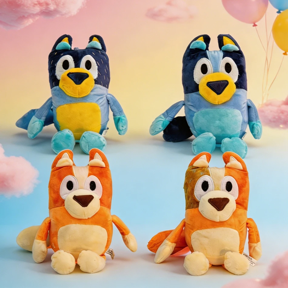 

Bluey Dog Bingo Family Plush Toy Cartoon Dog Soft Stuffed Animals Doll Birthday Christmas Gifts Family Blue-Y Bingo Party Gift