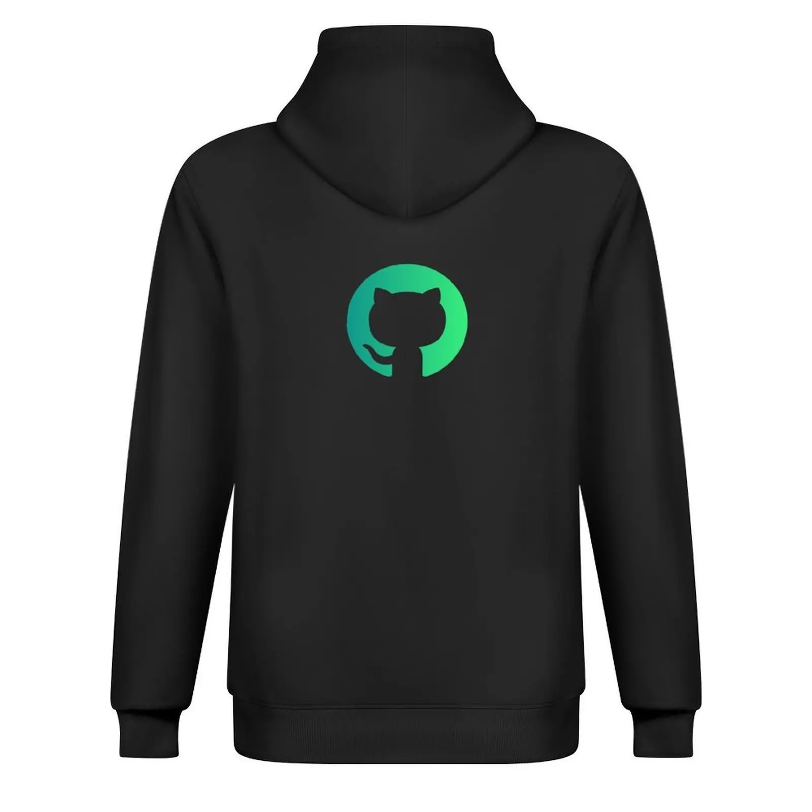 طقم تي شيرت رجالي بقلنسوة من Github ملابس للرجال على الطراز الياباني سترة شتوية بقلنسوة للرجال