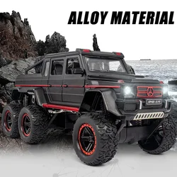 Mercedes Benz AMG G63 6x6 1/22 Large Off-road Vehicle SUV Alloy Model Car Diecast Simulation Sound Light Toys Car Children Gifts