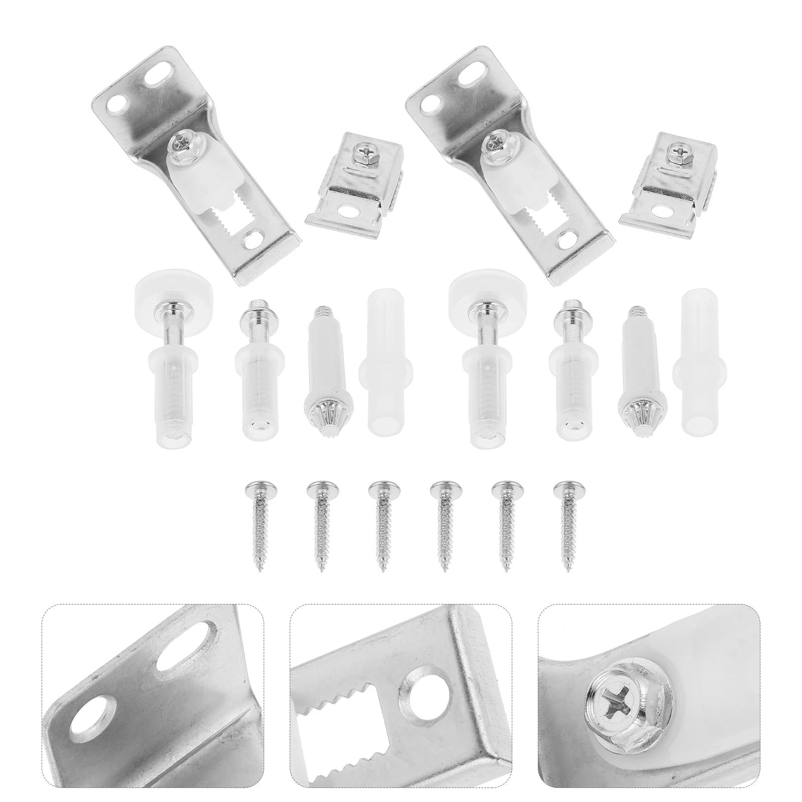 

2 Sets Bifold Hardware Kit Folding Closet Repair Replacement Pivot Accessories Stainless Steel Sliding Track Guide Wheel Barn
