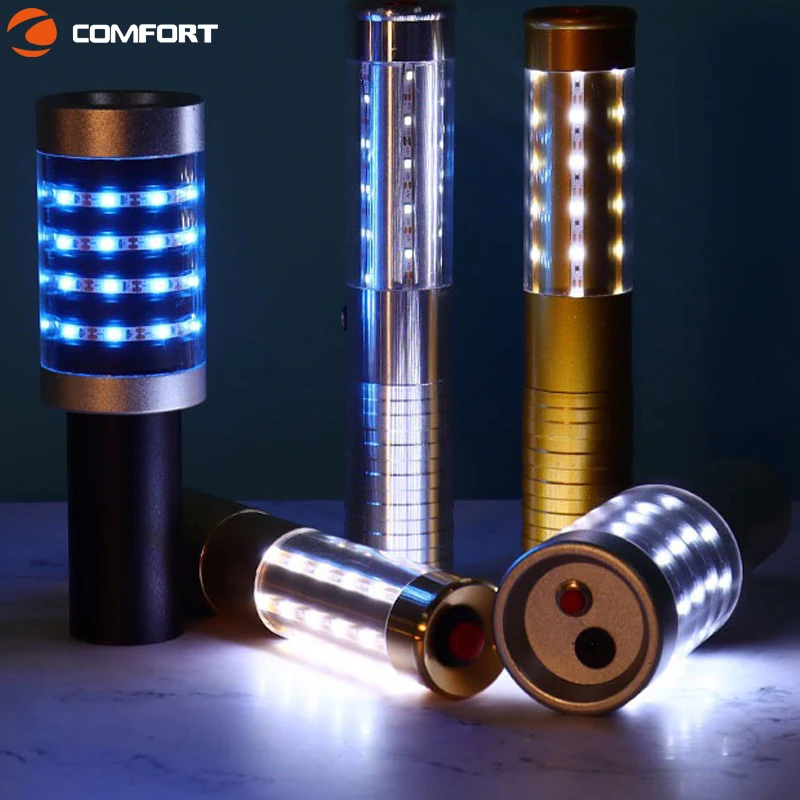Club Bar Event New Popular  Bottle Topper Rechargeable  Led Bottle Stick Flash Stick LED Sparkler Strobe Baton