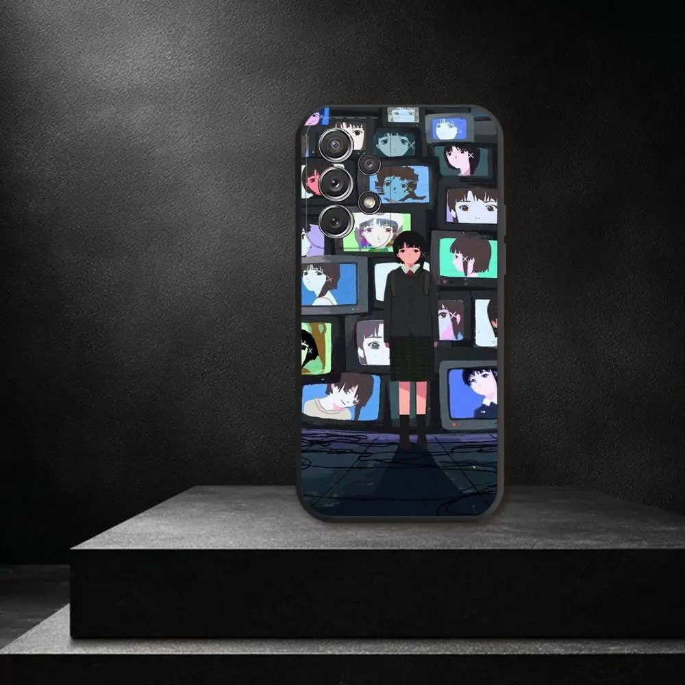 Чехол для телефона S-Serial Experiments자 для Samsung S 25,24,23,22,30,21,10,9,Ultra,Plus,Lite,FE,4,5G, черный мягкий чехол