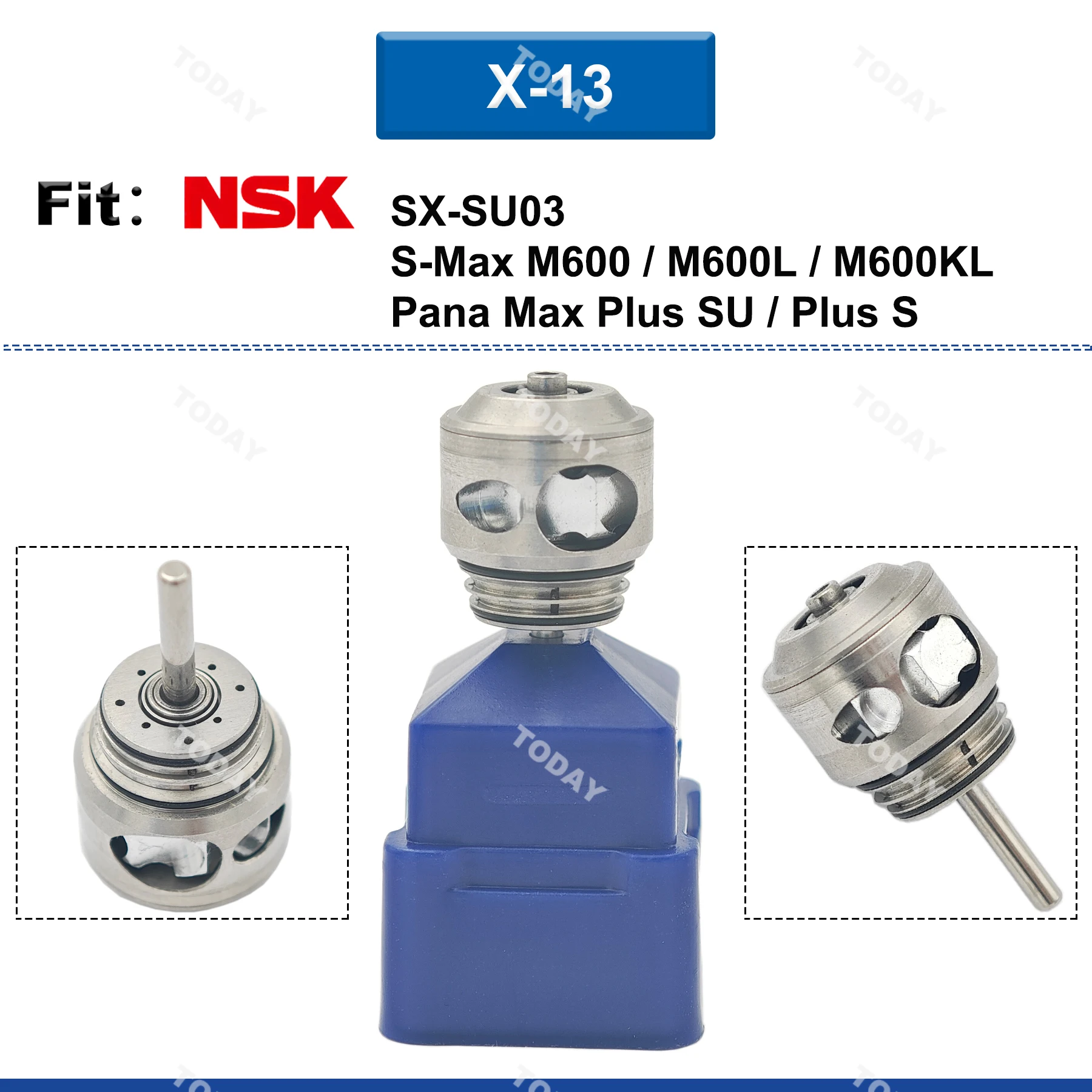 

Dental Turbine Cartridge Air Rotor Fit NSK SX-SU03 S-Max M600/M600L/M600KL Plus S/Pana Max Plus SU High Speed Handpiece