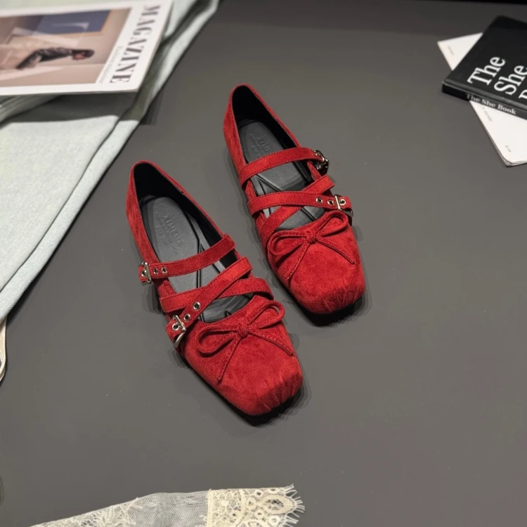 spring-2026-women's-mary-jane-oes-with-knot-design-low-cut-single-strap-heightening-inner-sole-faionable-footwear