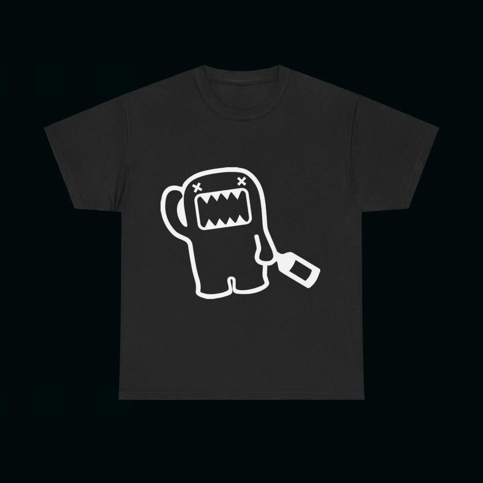 2026 Summer Domo Kun Funny Pattern Daily Print T-Shirts Men and Women Simple Color Casual Versatile Gothic Short-Sleeves Tops