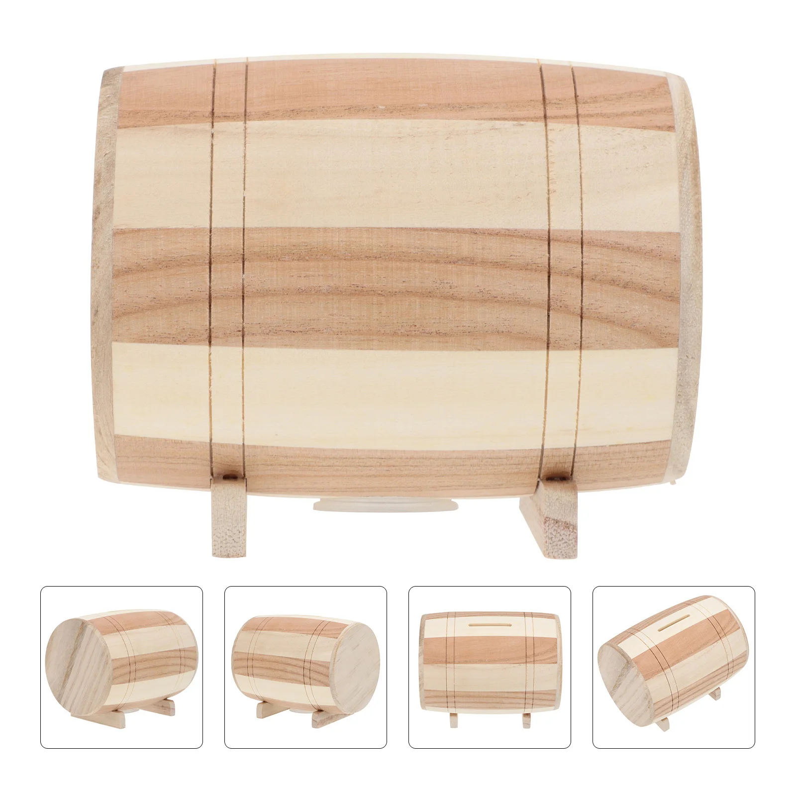 かわいい木製貯金箱 子供用 本物の木製コインボックス オーナメント ホームデコレーション テーブルコインバンク 子供用貯金箱 デスクトップデコレーション ギフト