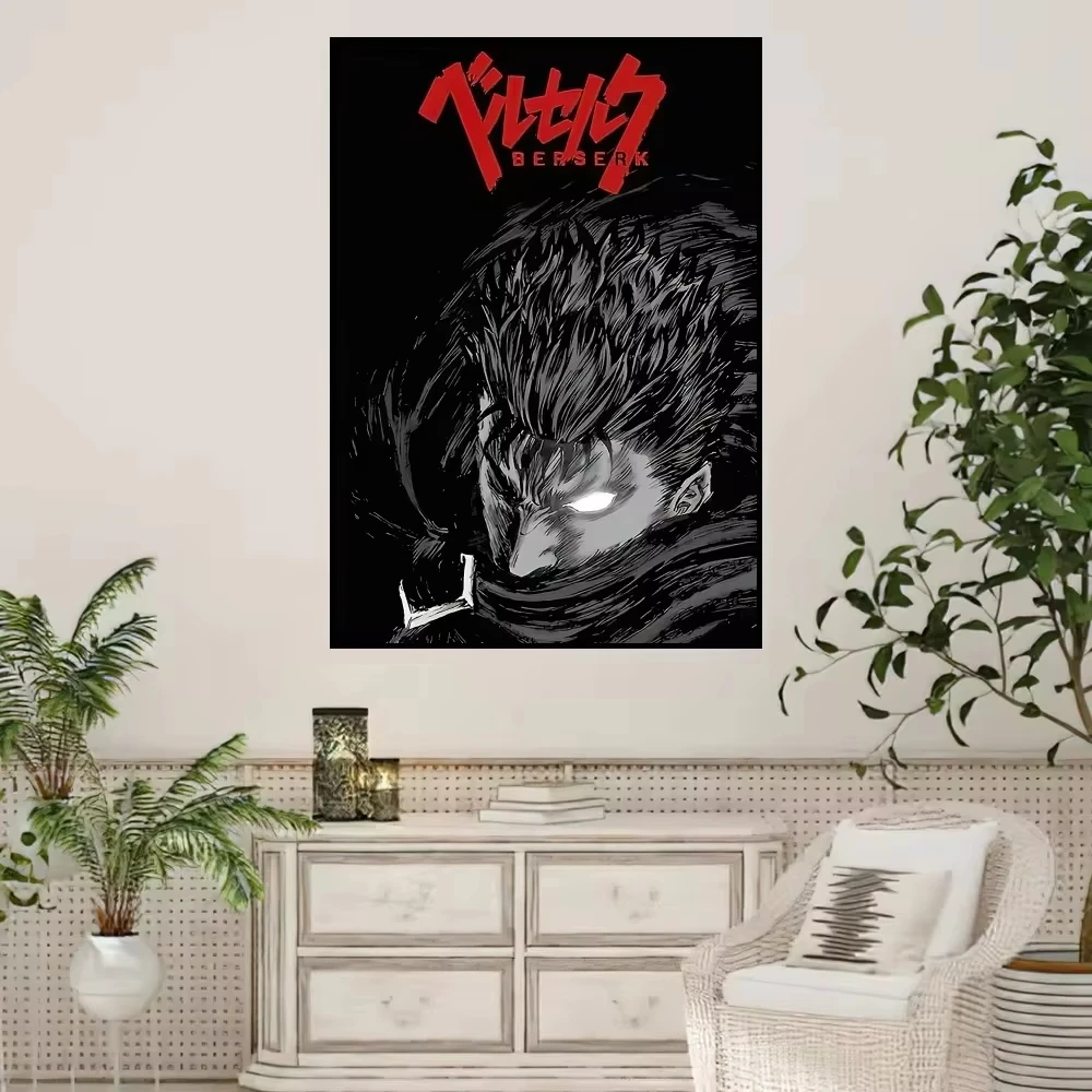 Kentaro Miura Berserk Guts Comic Poster Prints Wall Sticker Painting Bedroom Living Room Decoration Office Home