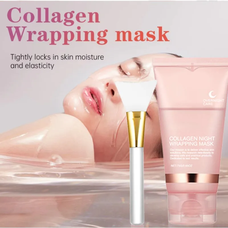 

Collagen Peel-off Mask Night Wrapping Facial Mask Deeply Moisturizing Hydrating Firming Skin Facial Mask Daily Face Skin Care