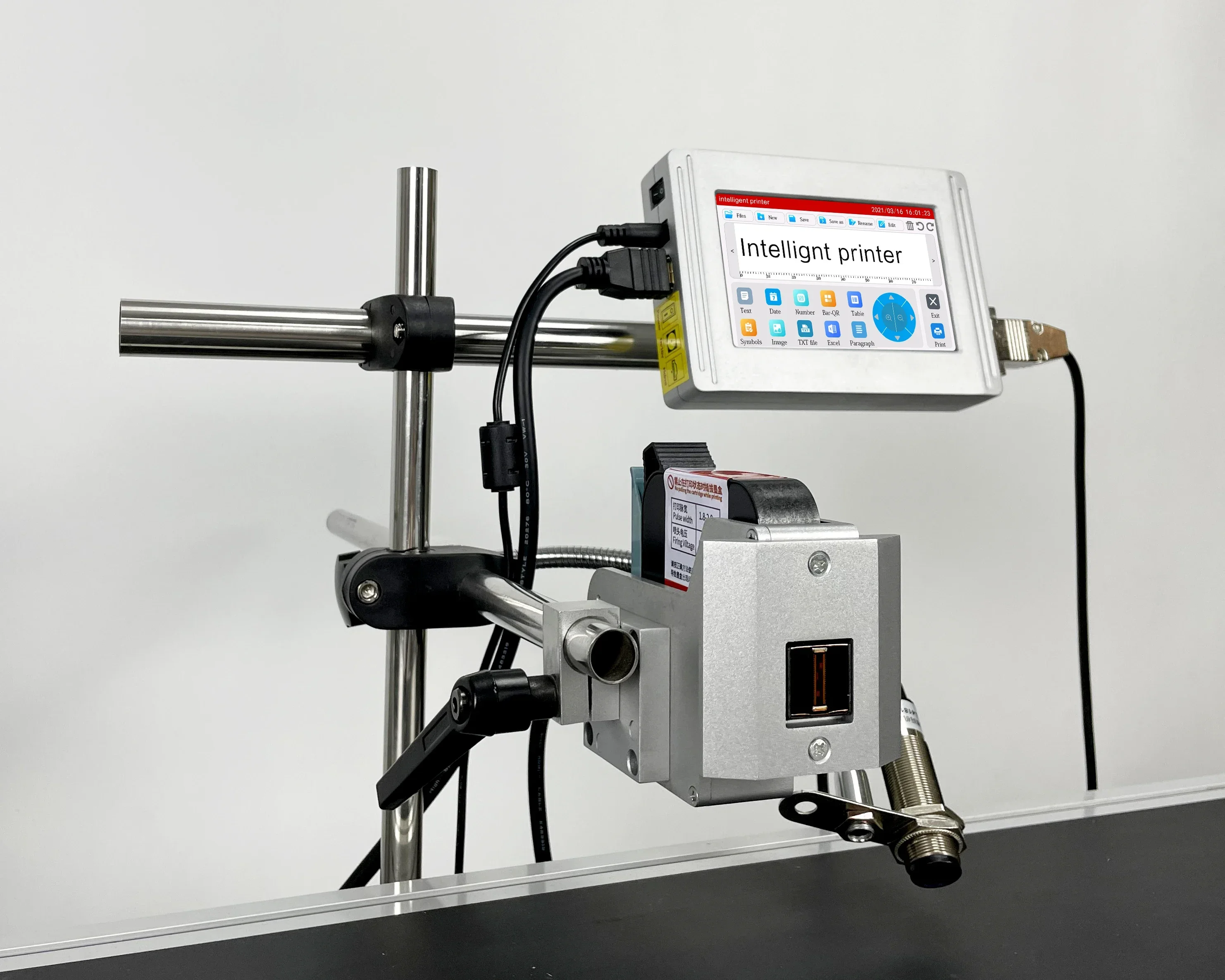 Thermal Lot Number Online Printer Belt Cheap TIJ Batch Number Printing Machine For Food Beverage