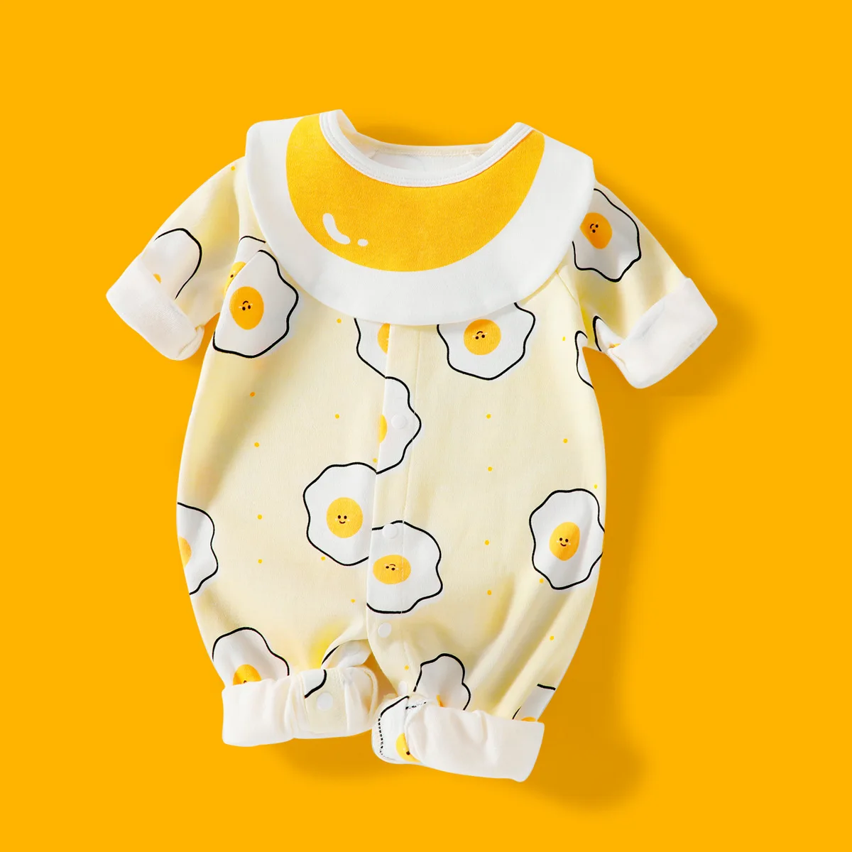 Baby Cotton Bodysuits Boys Girls Long Sleeve Bodysuits Cute Cartoon Patterns Newborn Soft And Comfortable Bodysuits