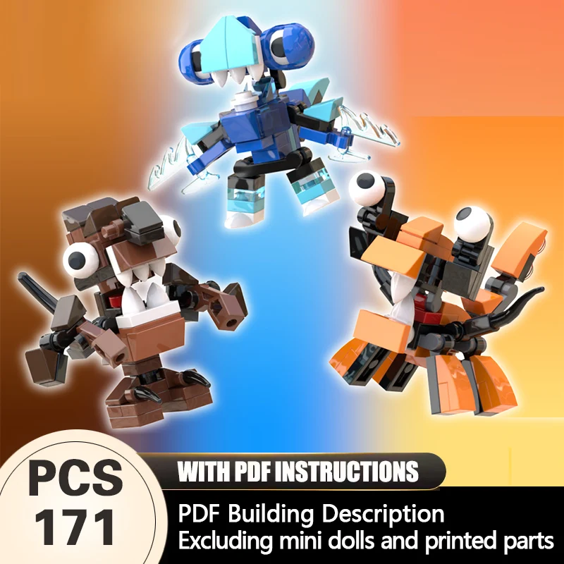 Creators Animal Series Model MOC Building Bricks Small Mechas Modular Technology Gifts Holiday Assemble Children Toys Suit