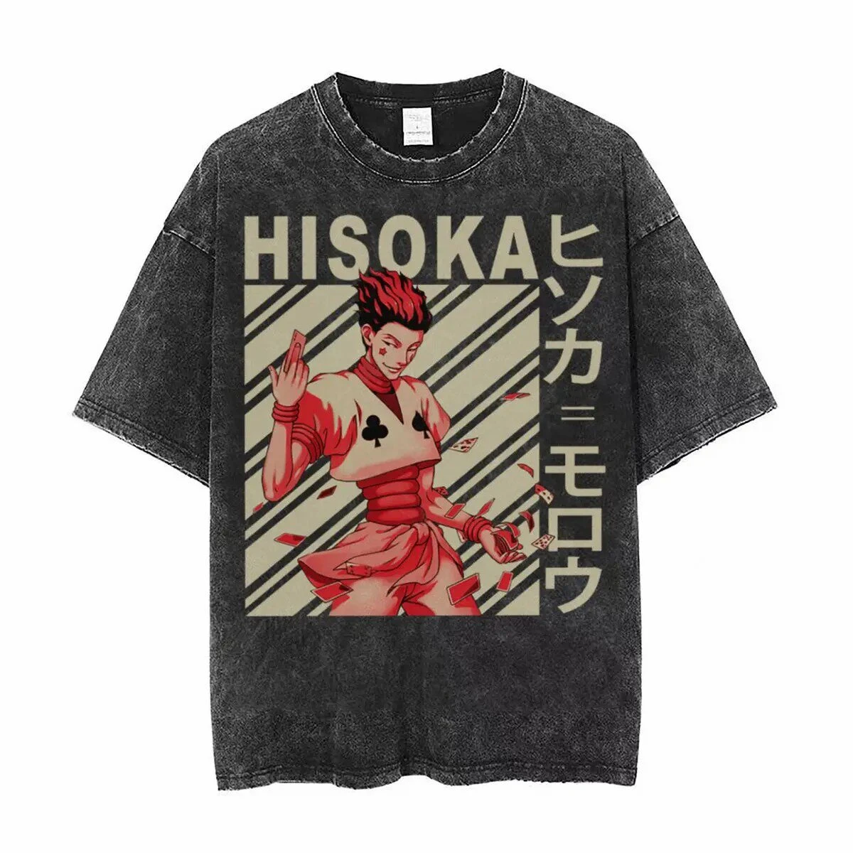 Summer Hot Hip-hop Oversize Water Restoring Ancient Ways Do Old Anime Short Sleeve T-shirt Hunter X Hunter