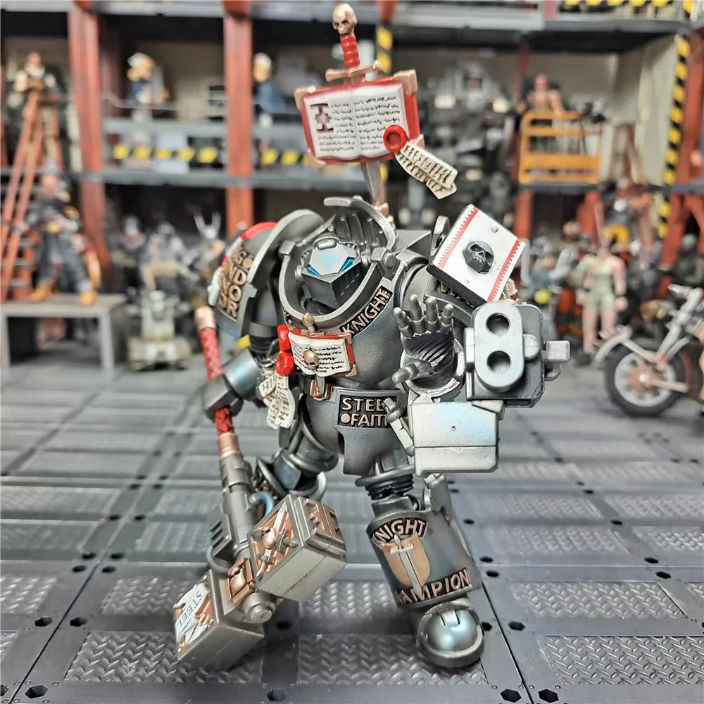 【재고 있음】JOYTOY 워해머 40K 그레이 나이트 터미네이터 스쿼드 포 1/18 액션 피규어 애니메이션 군사 모델 장난감 선물