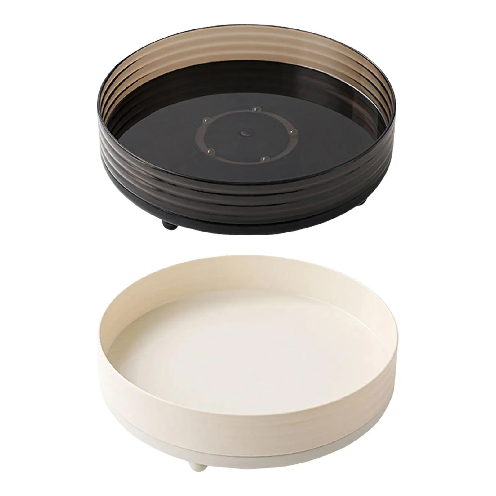 360° Rotating Makeup Organizer, Makeup Brush Holder, Large Capacity, Cosmetics Storage Tray Display Case for Skincare Vanity