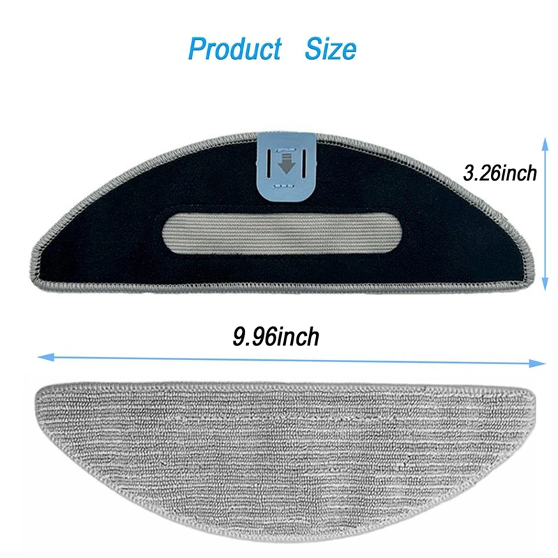 Mop Pads And Side Brushes Replacement Parts For Irobot Roomba Combo I5 I5+ J5 J5+ Robot Vacuum Cleaner, Reusable Pad