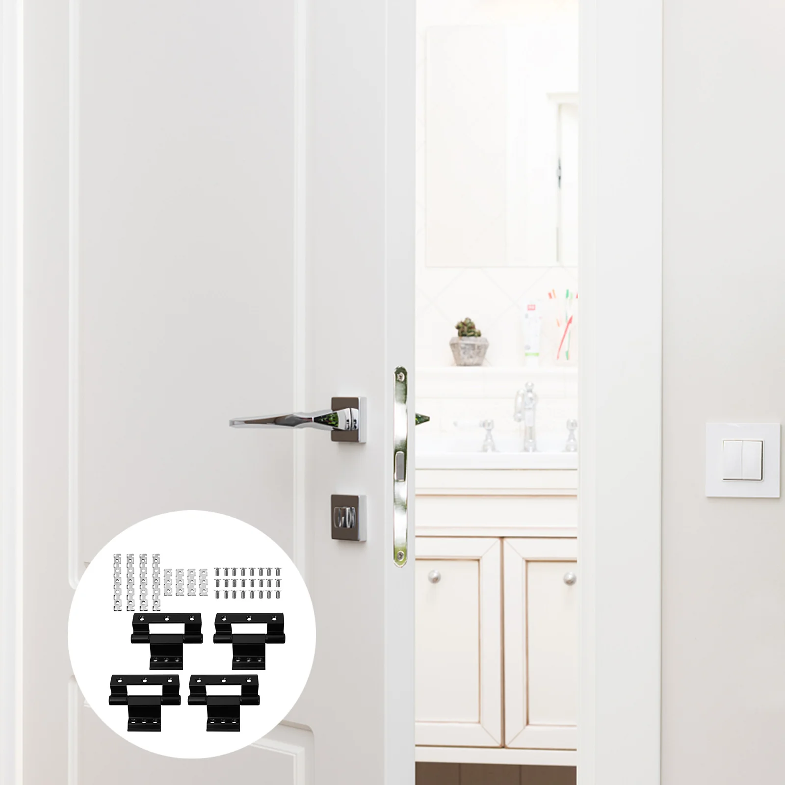 

4Pcs Broken Bridge Aluminum Alloy Heavy-Duty Hinge for Cabinet Doors Windows Casement Hardware Rust-Proof Long Service