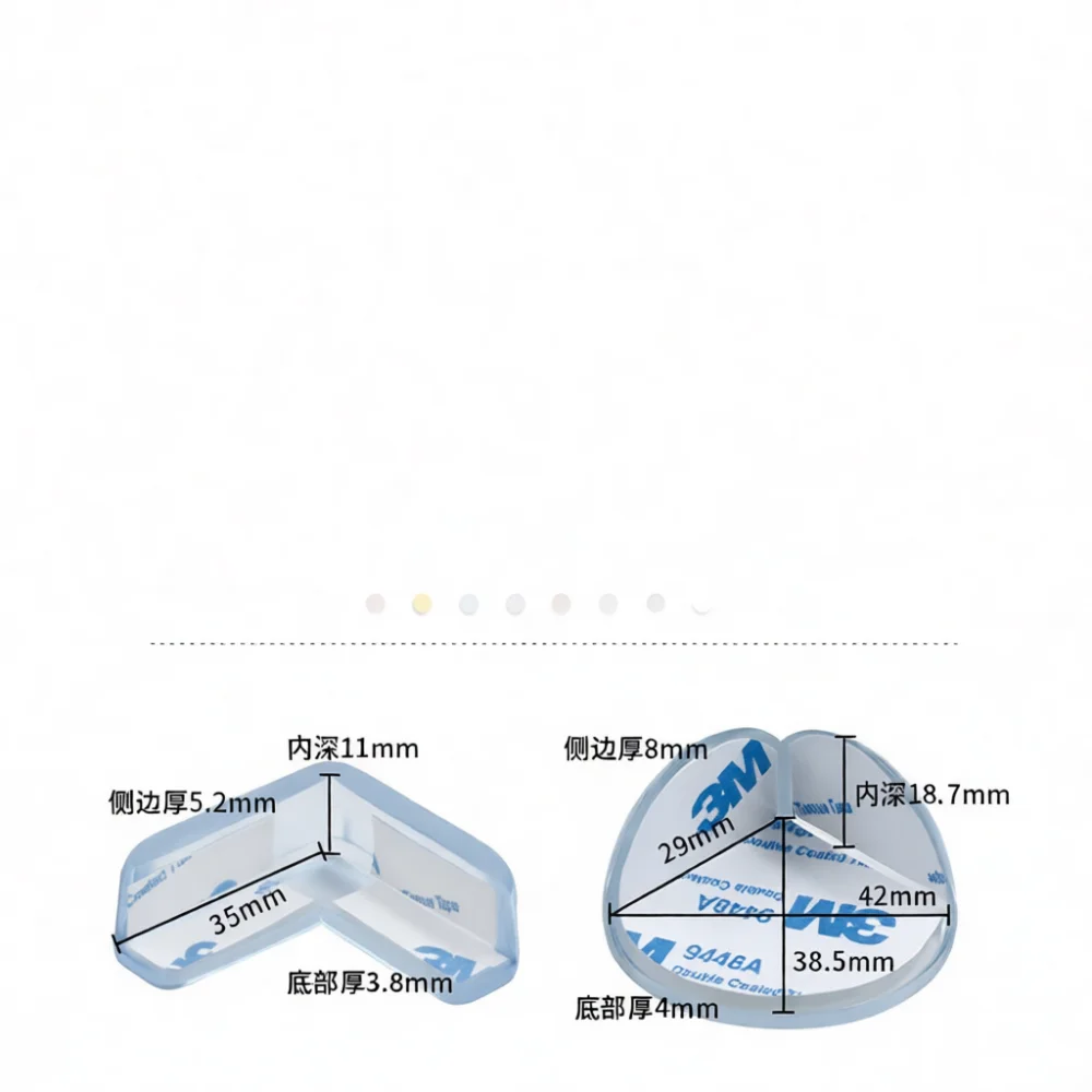 Child Safety Edge Guard Transparent Soft Silicone Corner Cushion Protector Furniture Table Desk Anti Collision Shielding