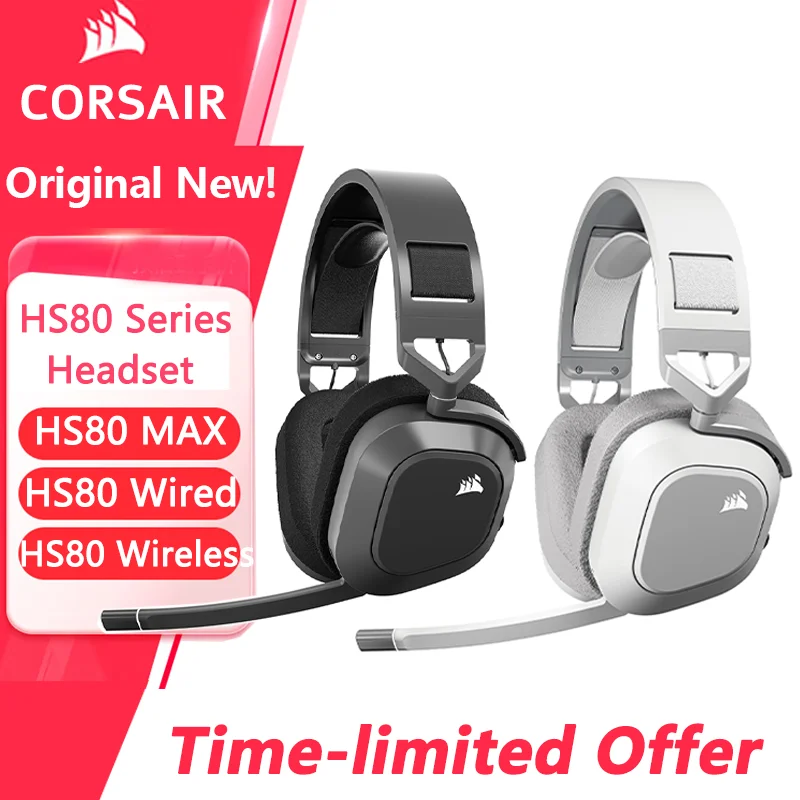 CorsairHS80 RGB Wireless /HS80 RGB Wired /Hs80MAx BLACK OR WHITE