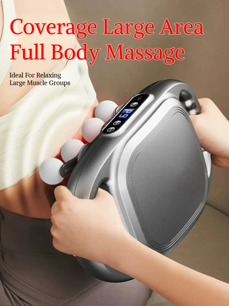Cross-border 16-head 8-head Fascia Gun, Rechargeable Multi-head Massager, Waist and Back Muscle Deep Relaxation Massager