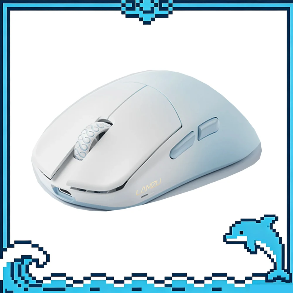 LAMZU Maya X V2 Mouse Two Mode Wireless Gaming PAW NEXT I Sensor 50000 DPI Ergonomic 47g Lightweight Low Latency Mouse PC Gift