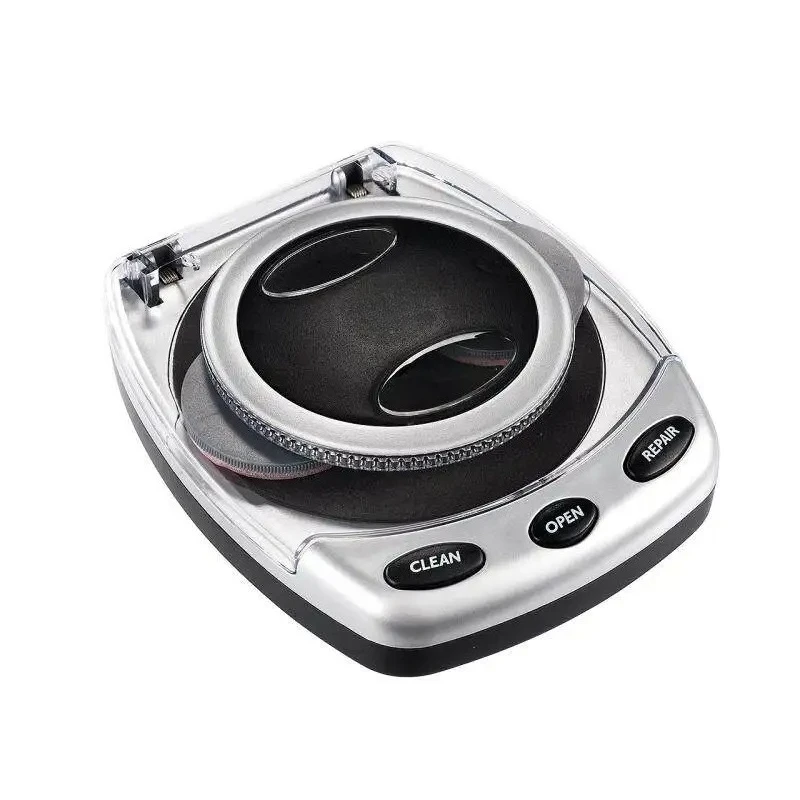 CD/DVD disc cleaning machine, electric automatic scar repair device, disc repair