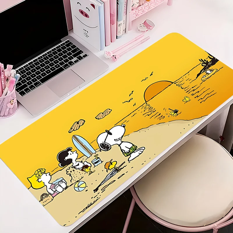 

Gamer Mousepad Cartoon S-snoopy Gaming Pc Cabinet Mouse Pad Large Mouse Mat Natural Rubber Desk Mat PC Desk Mats Design Mousepad