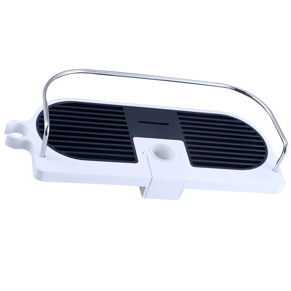 

Bathroom Rack Storage Shelf Organizer Shower Shelf Free Punch Wall Mount ABS Stainless Steel Hollow Dry Shampoo Soap