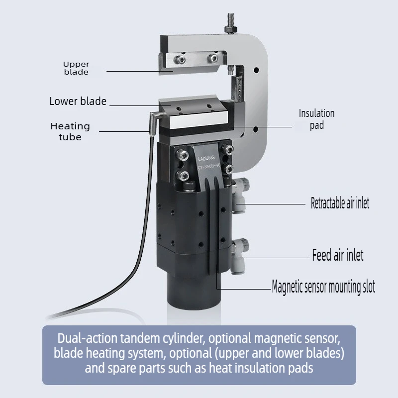 Pneumatic Heated Pneumatic Shears Industrial Equipment, Intelligent Temperature Control, Automatic Robotic Arm, Shears GT-N50H40