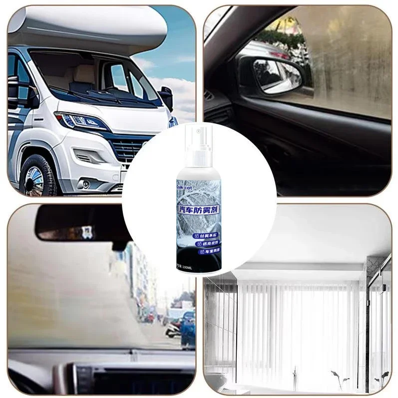 Spray nettoyant pour vitres automobiles, Agent de désembuage pour pare-brise automobile, Spray Anti-buée pour prévenir la buée Amagi