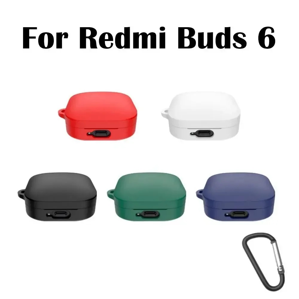 Silicone Protection Case Suitable for Redmi Buds 6 Vitality Edition Earphone Anti drop Dust Charging Case Protection Case