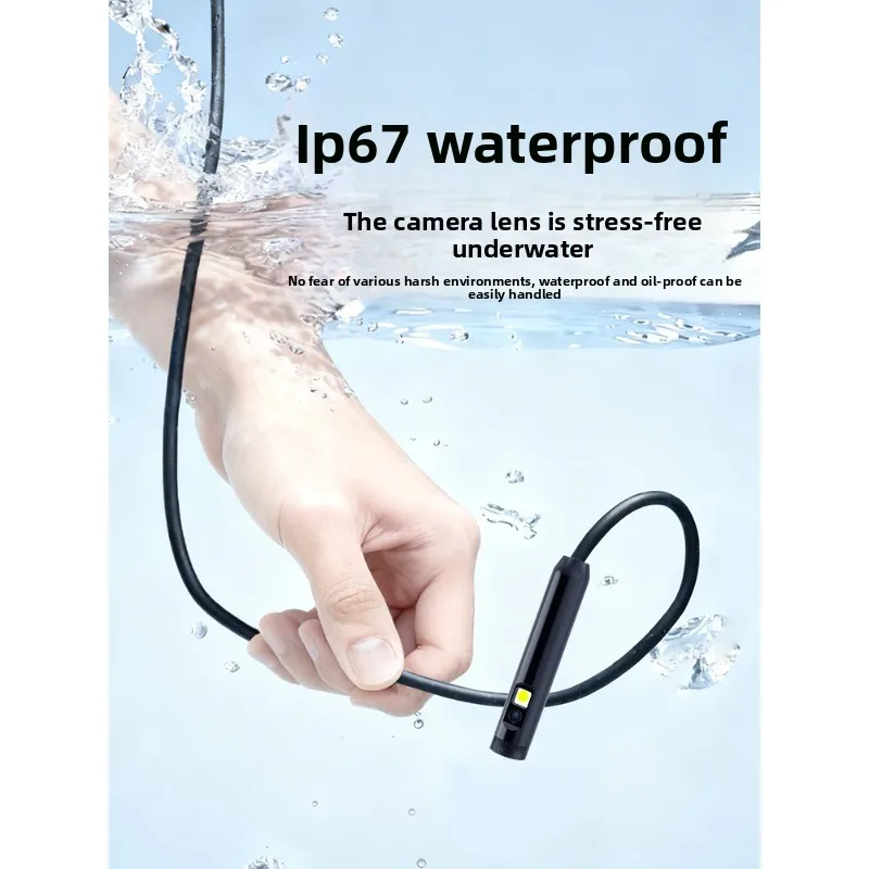 Periodic test mobile phone dual lens endoscope high definition camera sewer dredging industrial grade pipeline inspection