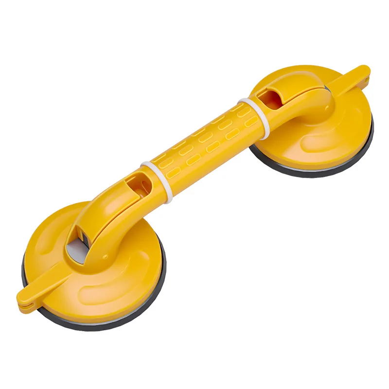 Toilet Safety Handrail Suction Cup Foldable Rotating Bathroom Grab Bar for Elderly Disabled 70x70cm White