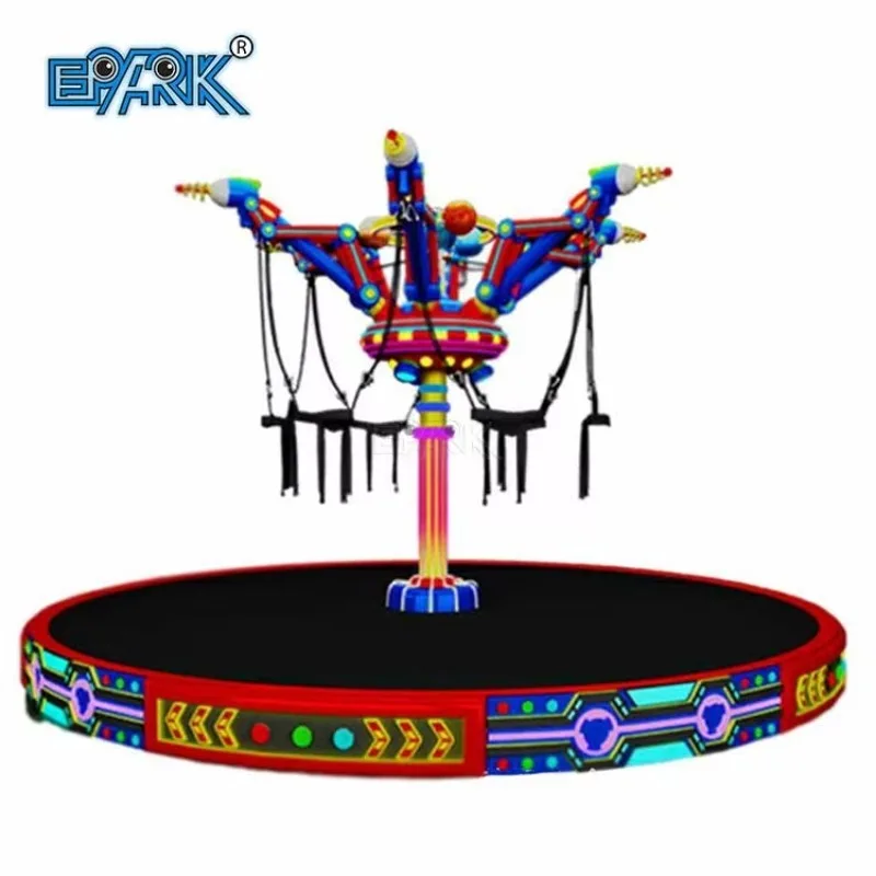 Parque infantil de aventura, equipamento de parque de diversões, bungee giratorio, passeios de atração, trampolim de salto giratório para venda