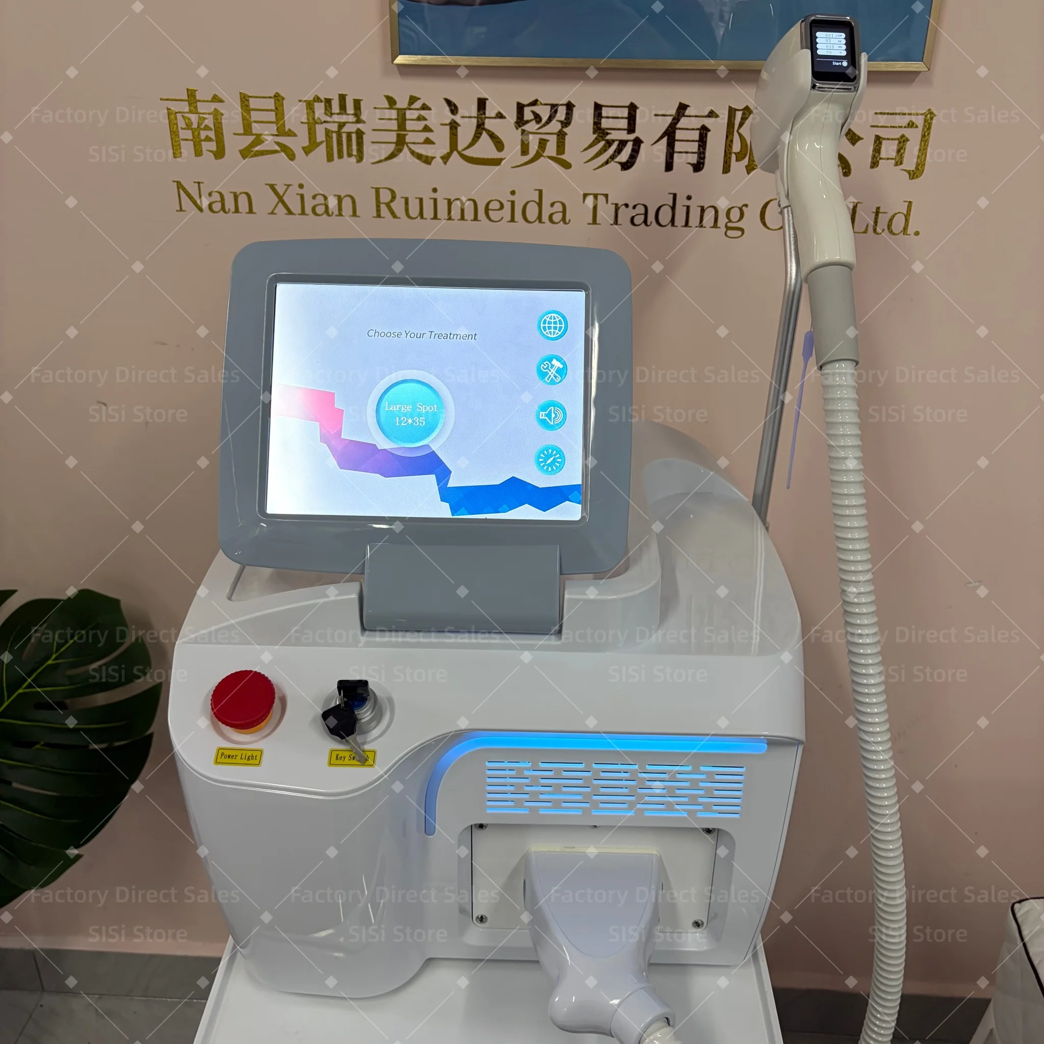 

Professional 5000W Ice Titanium Laser Hair Removal Machine 4 Wavelength 755/808/940/1064nm Nose Hair Remove For Salon Epilator