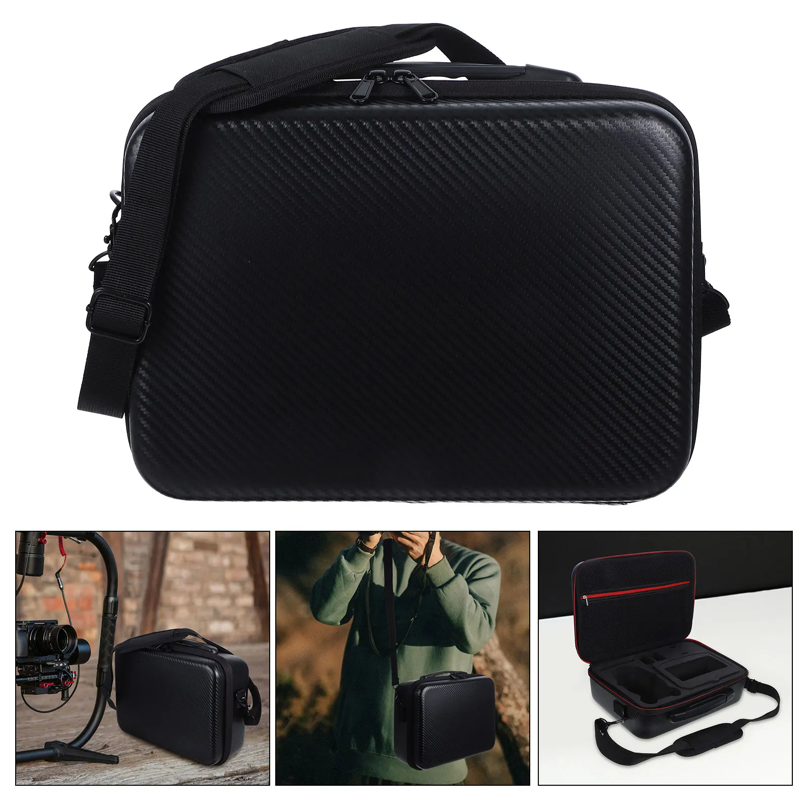 

Drone Storage Bag Padded Camera Shoulder Portable Case with Strap Nylon Carrying
