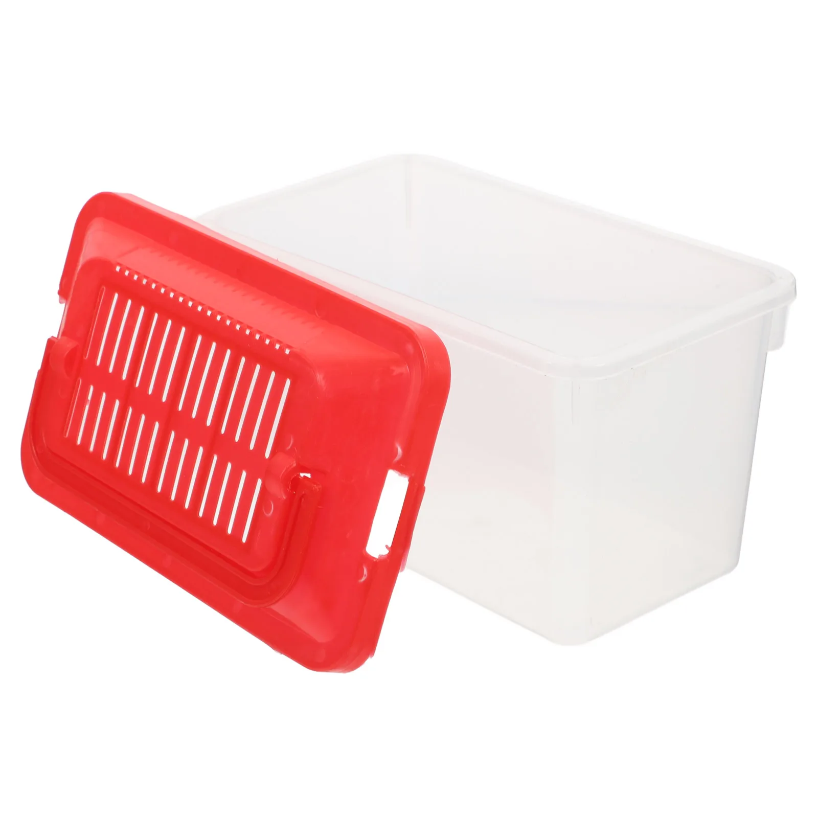 

Fish Tank Box Transparent Aquarium Container Kids Bowl Lid Portable Turtle Habitat Plastic Fish Bowl Easy Clean