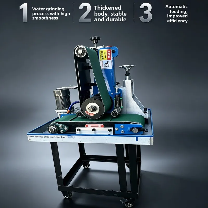 Dual-station 150 belt polishing machine, stainless steel laser cutting deburring, deburring, and scale removal equipment
