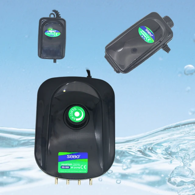 SOBO cicha pompa tlenowa do akwarium akwarium regulowana objętość powietrza oksylator dużej mocy sprężarka powietrza Aerator 220v