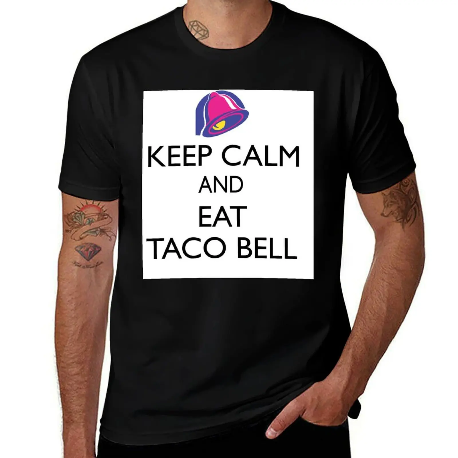 

Keep calm and eat taco bell T-Shirt graphic t shirts baggy shirts summer top animal prinfor boys shirts men graphic