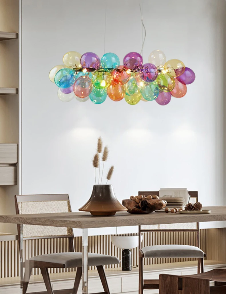 Romantic Colorful Glass Chandelier