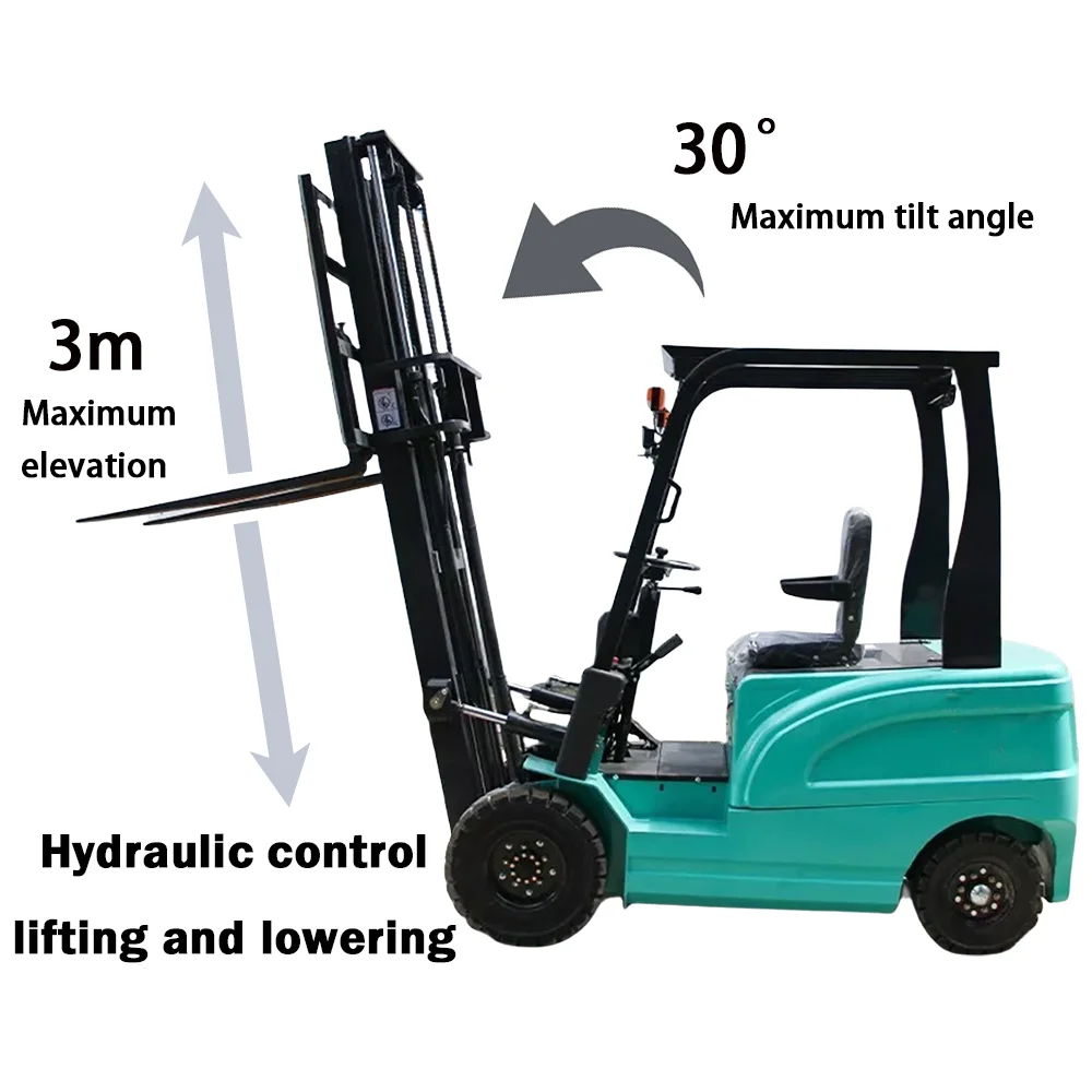 Pagamento completo, non un deposito, nave libera, carrello elevatore elettrico da 4000 libbre, capacità nominale del cambio laterale, camion sollevatore