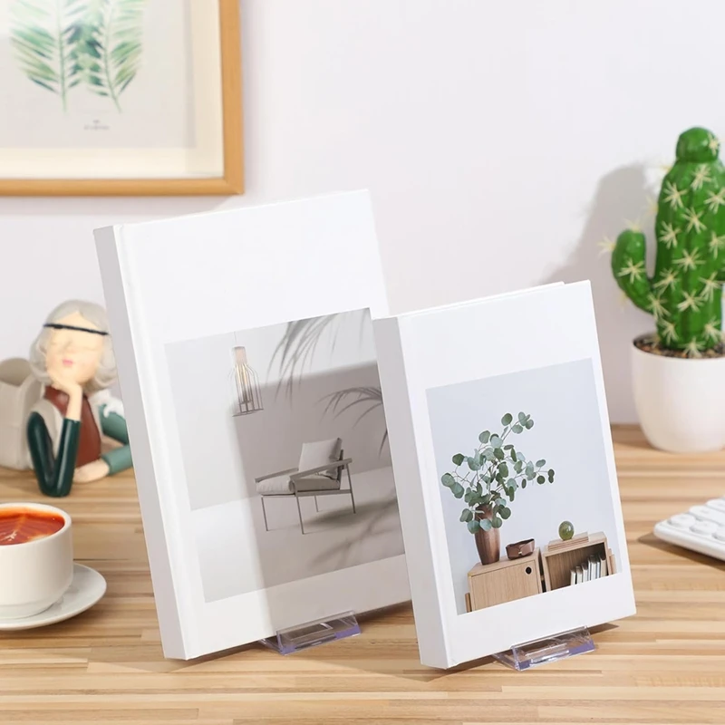 12 Pack Acrylic Bookshelf For Display Tablet Stand For Home Office Photo Album CD Magazine Postcard Picture Artwork