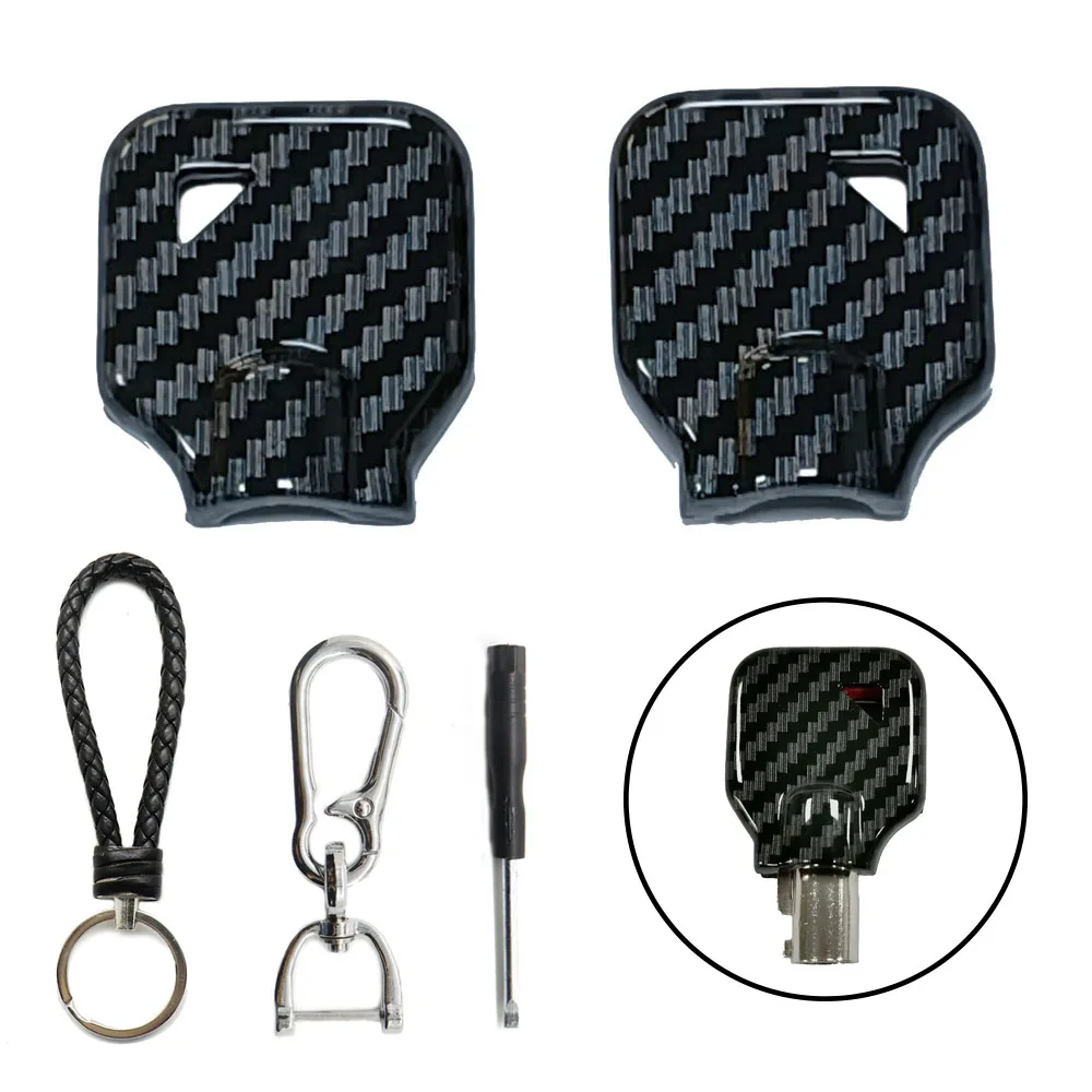 1 Set Motorcycle Key Shell Case Protective Cover Without Key Embryo for Touring Street Glide Road Glide Road King Dyna