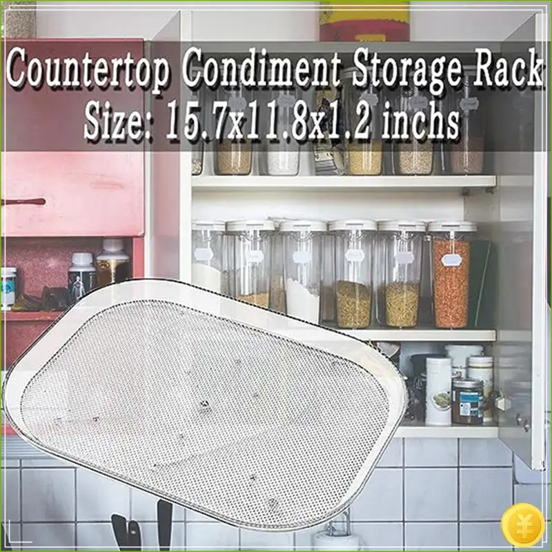 2Pcs Plastics Turntable Storage Rack Is Suitable For Refrigerators, Kitchens, Cabinets, Dining Tables And Refrigerators