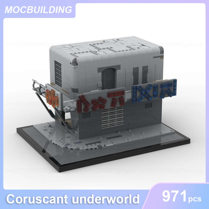 

Coruscant Underworld Model MOC Building Blocks DIY Assemble Bricks Collection Display Architecture Creative Toys Gifts 971PCS