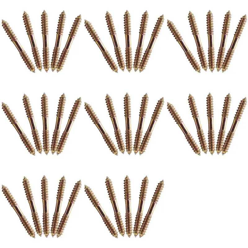 

AA77 M8 X 70 мм двусторонний дюбель для крепления мебели из дерева и дерева, 40 шт.