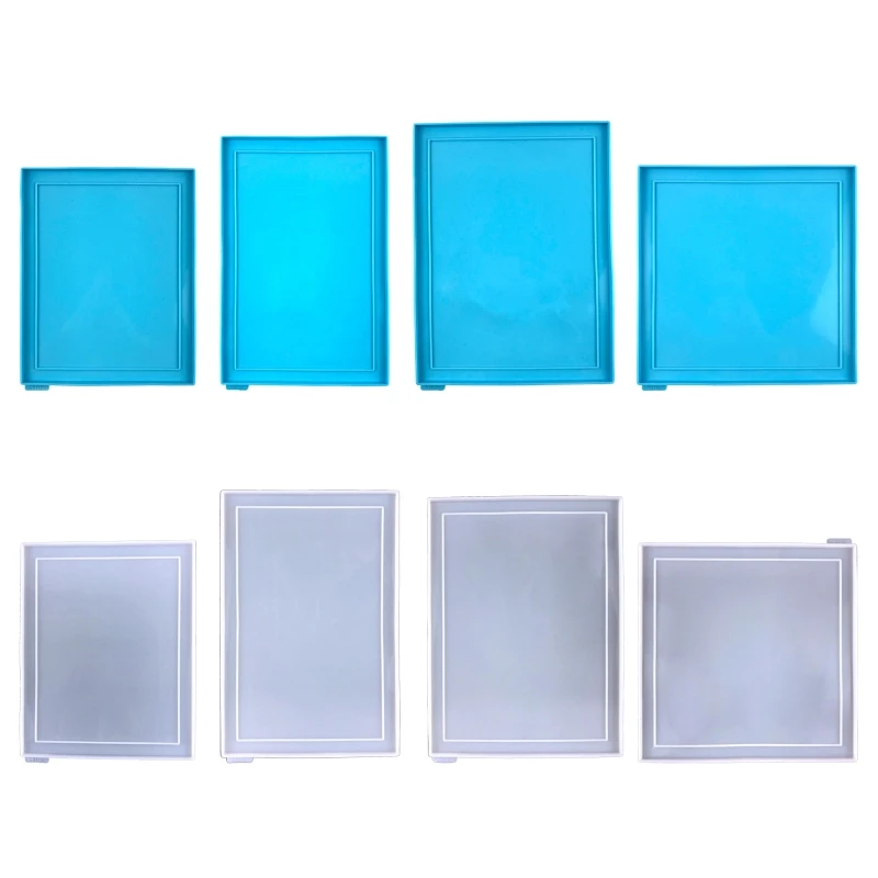 Geometry Square Rectangle Photo Frame Epoxy Mold for DIY Craft Resin Decorative Craft Jewelry Making Mold Silicone Mould