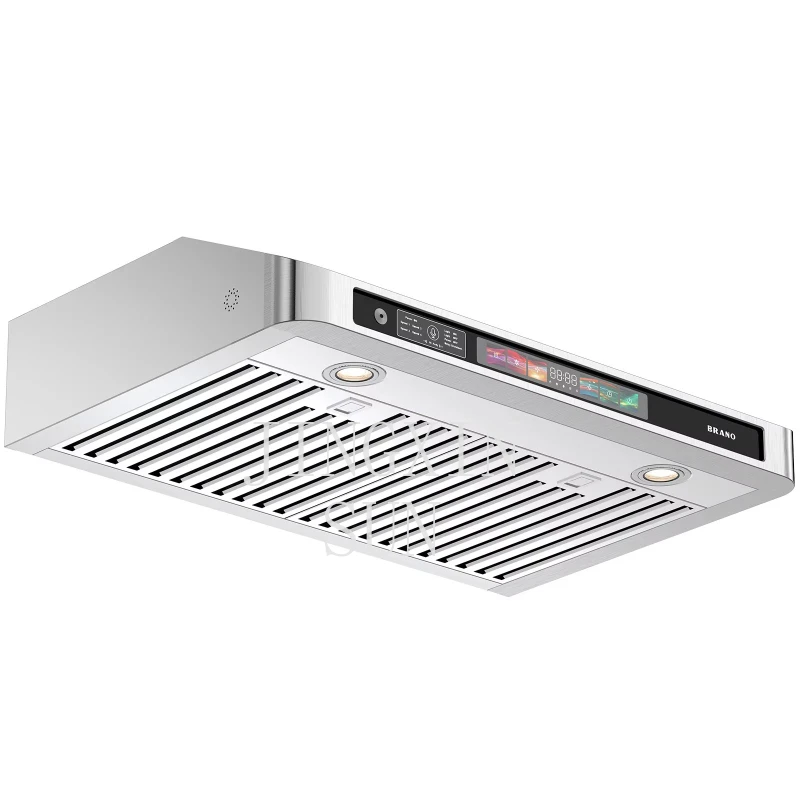 US Inventory Cabinet Range Hood Smart Touch Voice/Gesture Control Range Hood Light Emitting Diode Light Stainless Steel Range